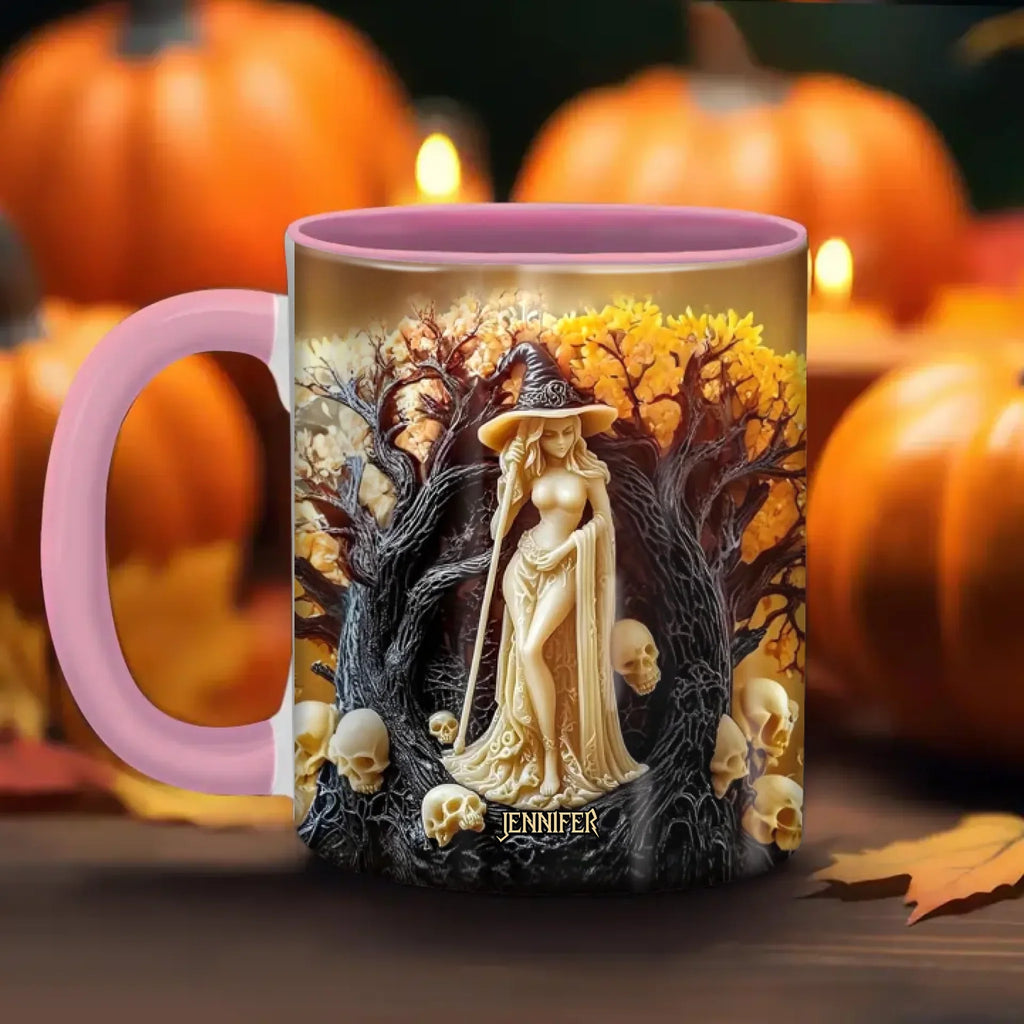 Personalized Witch Accent Mug - Gift Idea For Halloween/Witch - Custom Name
