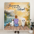 Personalized Mother's Day Gift For Dog Mom, Cat Lovers - Mom With Up to 5 Pets Fleece Blanket - Forever In My Heart - CMNG3Y