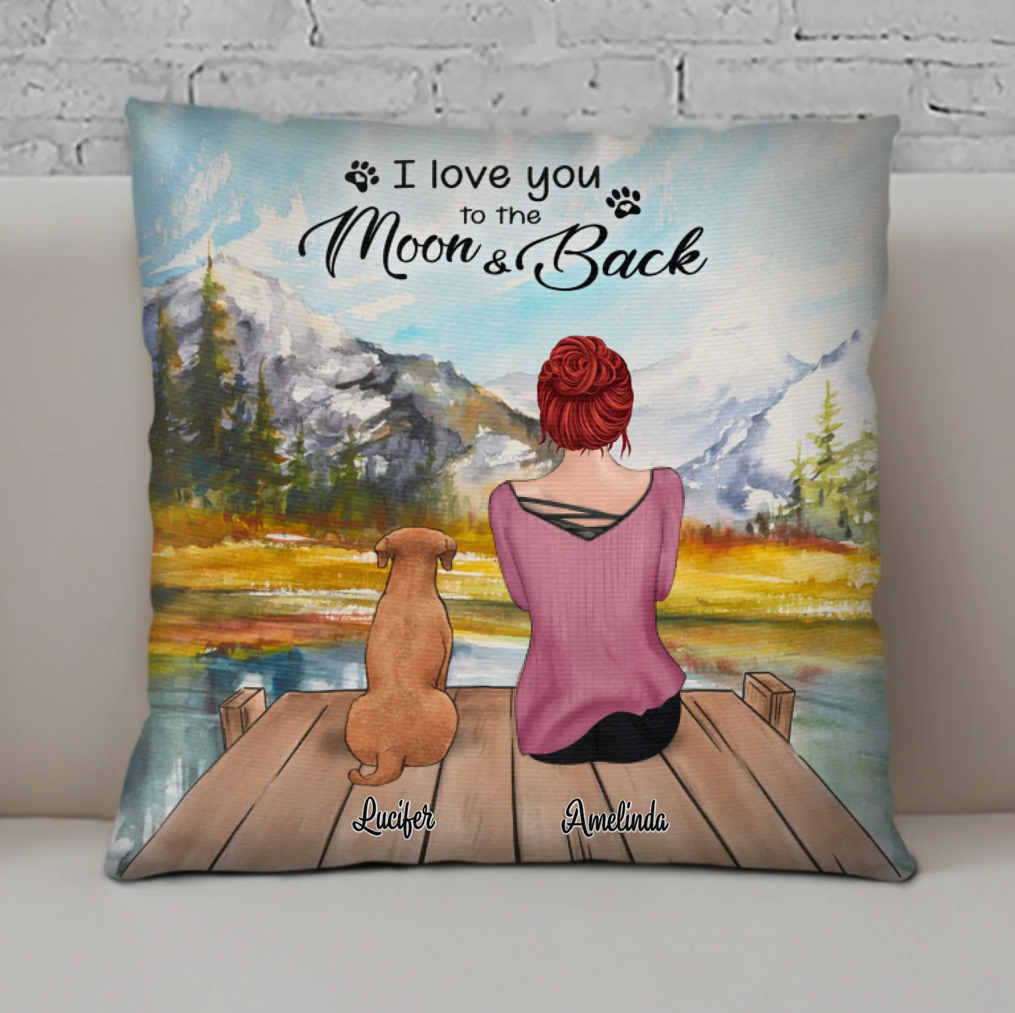 Personalized Pets Mom Pillow Cover - Mom With Up to 5 Pets - Best Gift For Mother's Day - Forever Would Have Been Too Short - CMNG3Y