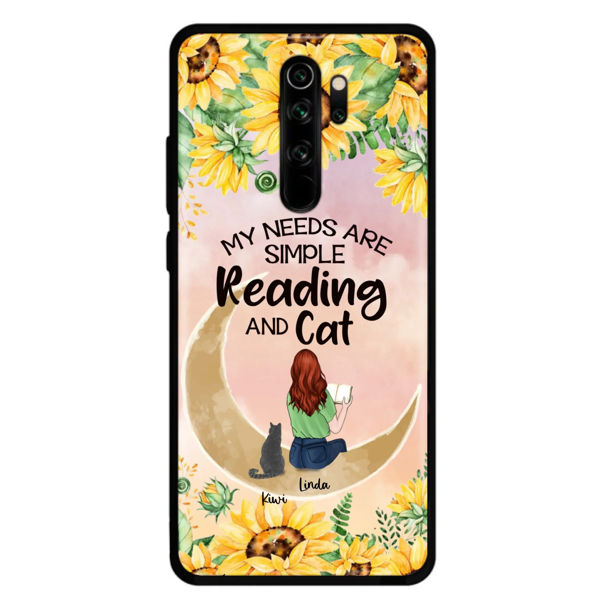 Custom Personalized Reading Dog/Cat Phone Case - Best Gift Idea For Dogs/Cats Lovers - Case For iPhone, Samsung and Xiaomi