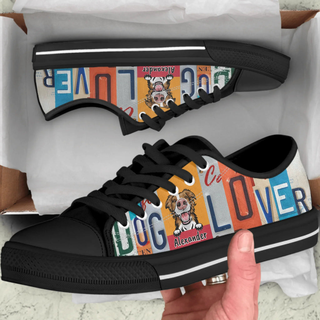 Personalized Dog Lover Sneakers - Gift Idea For Dog Lover - A13BAR