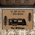 Custom Personalized Camping Doormat - Best Gift for Camping Lovers - Welcome to our campsite - OFAWC7