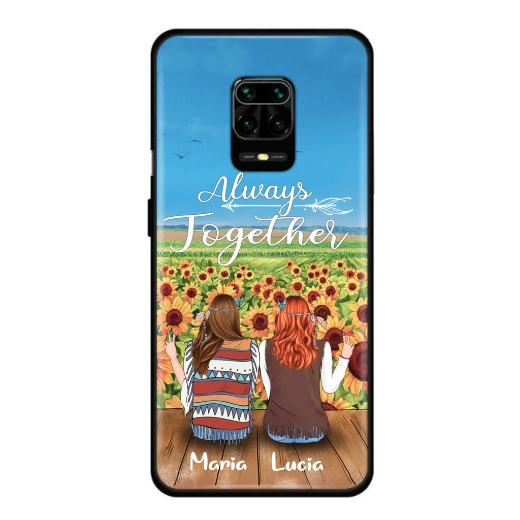 Personalized Hippie Friends Phone Case - Up to 3 Girls - Always Together - F8H385