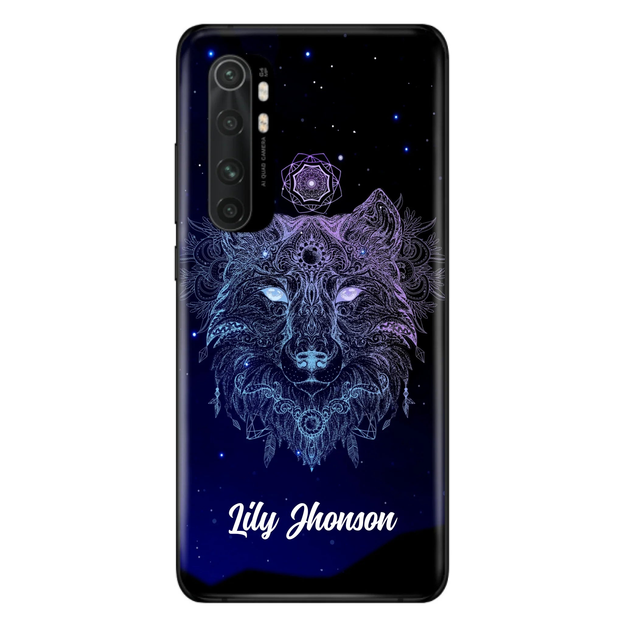 Custom Personalized Wolf Mandala Phone Case - Best Gift For Wolf Lover's - Case For iPhone, Samsung and Xiaomi - TOMO90