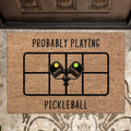 Personalized Pickleball Doormat - Playing Pickleball Court Anniversary Housewarming Gift