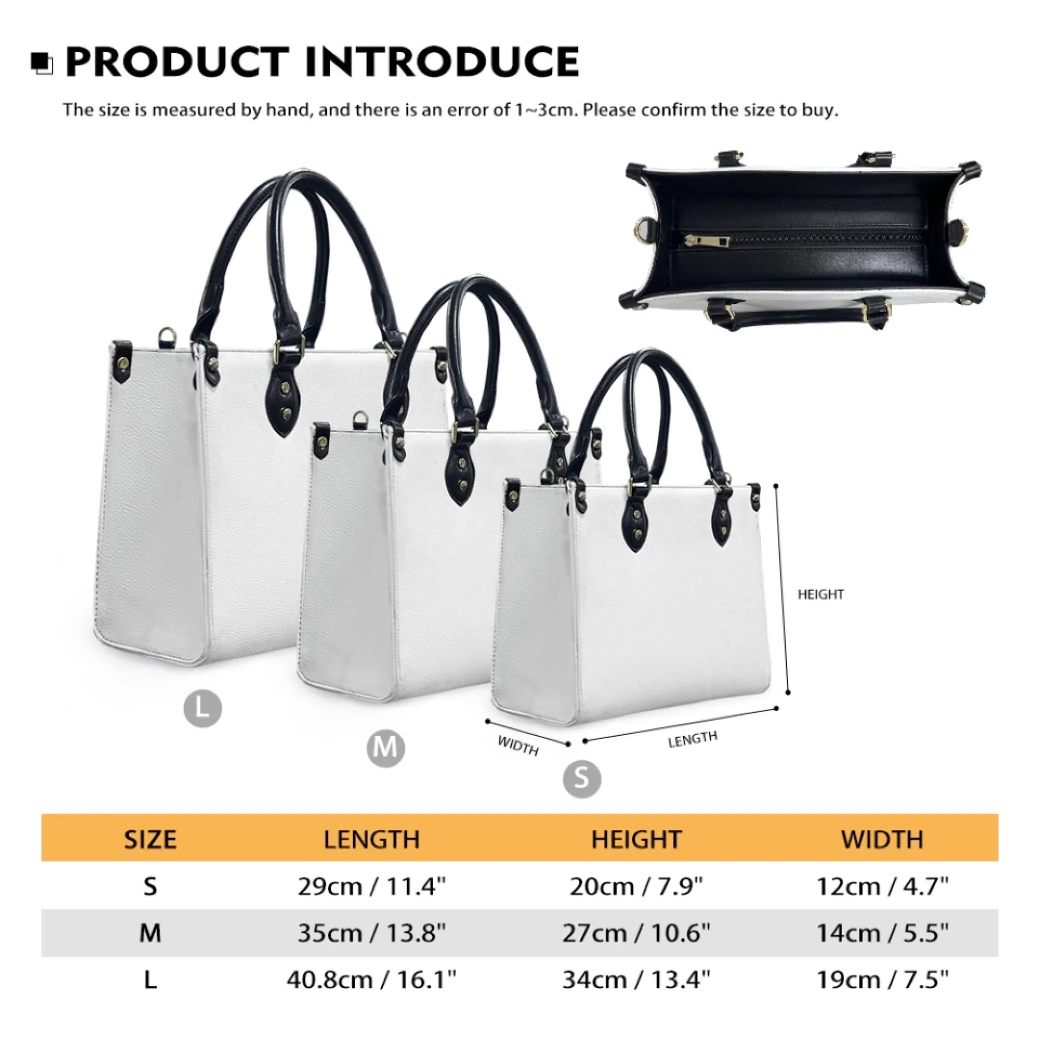 Personalized Mother PU Leather Handbag With Long Straps - Mother's Day Gift Idea For Grandma/Mom - Up to 7 Kids
