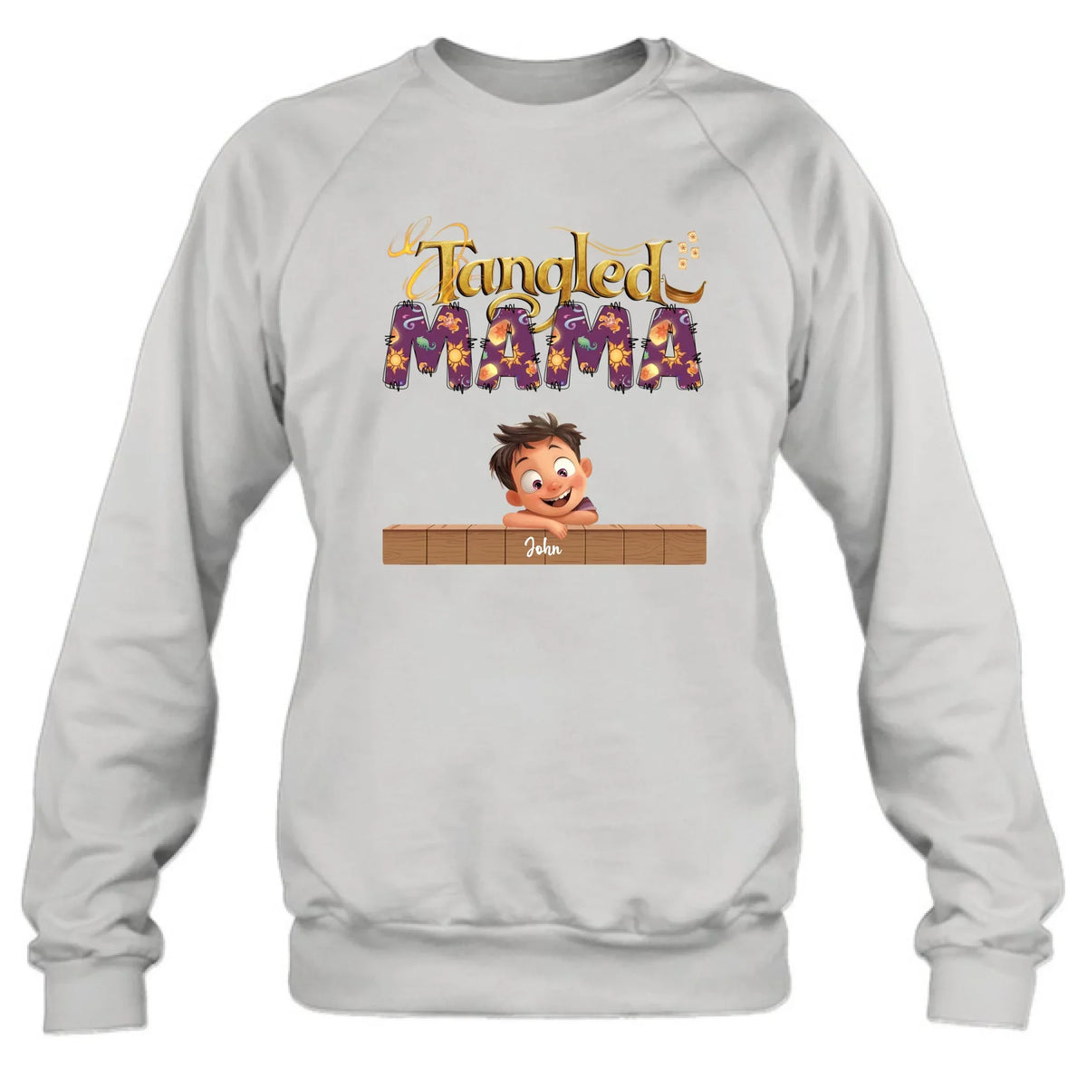 Personalized Tangled Mom T-Shirt/ Long Sleeve/  Sweatshirt/ Hoodie - Mother's Day Gift For Mom