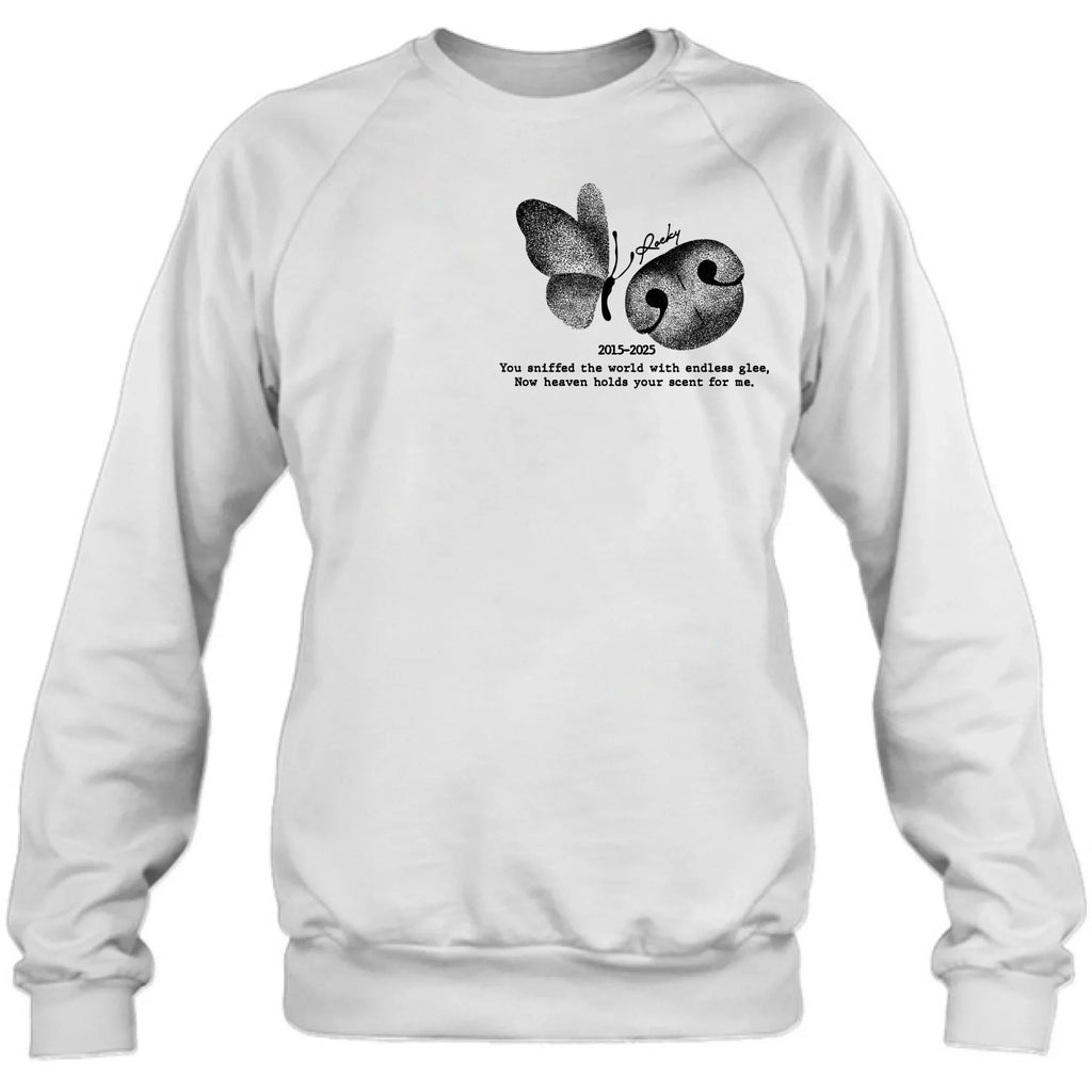 Personalized Memorial Dog Nose T-Shirt/ Sweatshirt/ Hoodie - Memorial Gift Idea For Dog Lovers - Forever In My Heart