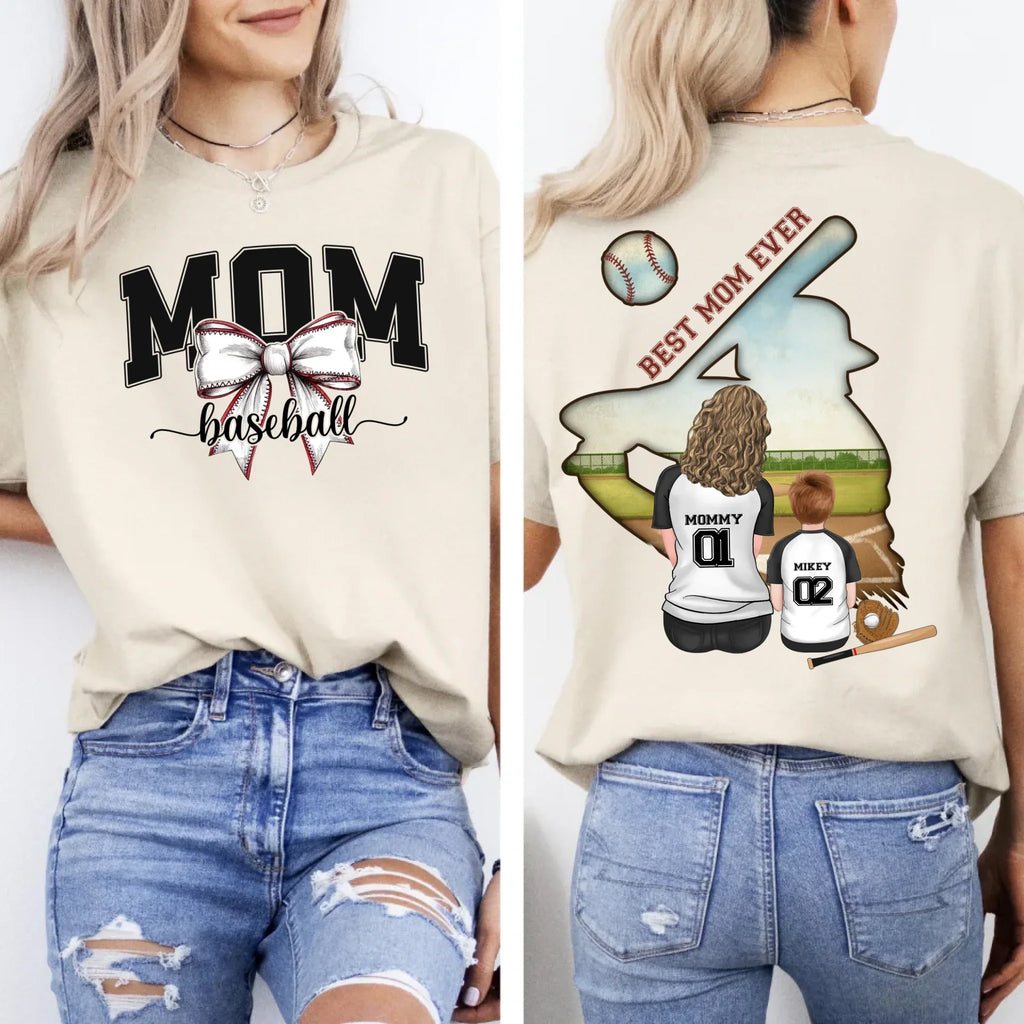 Personalized Baseball Mom T-shirt/ Hoodie/ Sweater - Mother's Day Gifts Idea