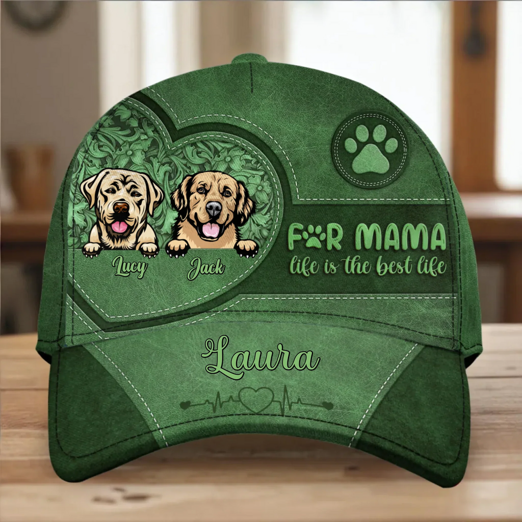Personalized Dog Mom Classic Cap - Mother's Day Gift Idea for for Dog Lovers - Fur Mama