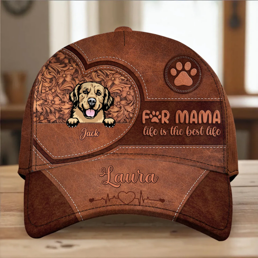 Personalized Dog Mom Classic Cap - Mother's Day Gift Idea for for Dog Lovers - Fur Mama