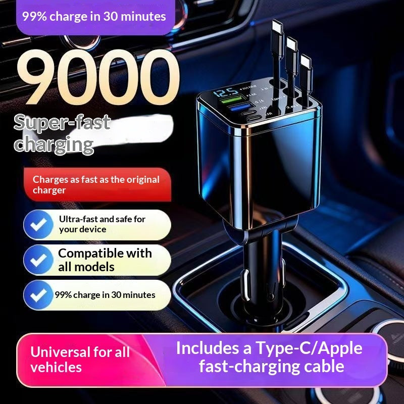 Super-fast Charging 7-in-1 Car Phone Charger