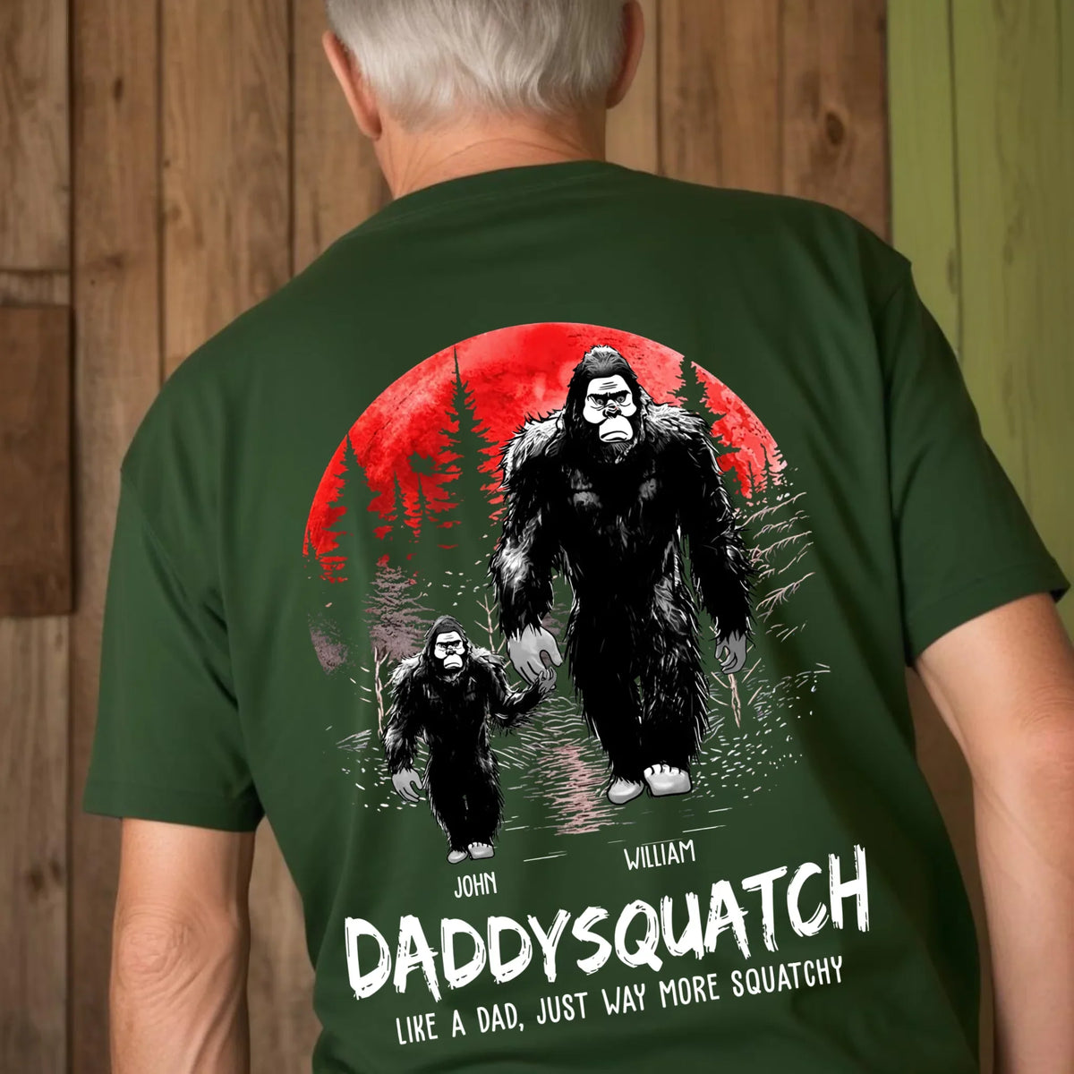 Dadsquatch, Like A Dad, Just Way More Squatchy - Personalized Shirt Father's Day