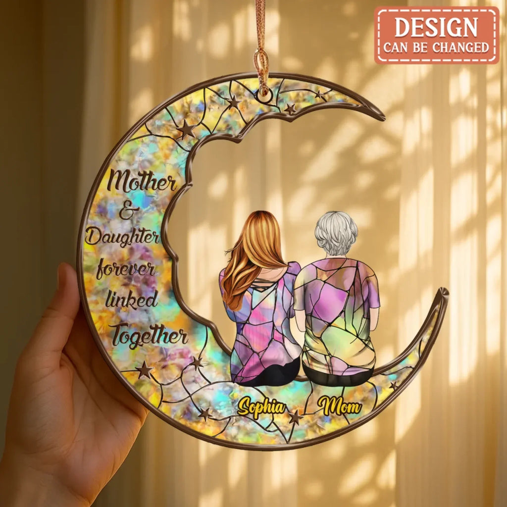 Personalized Mother And Daughter Suncatcher - Mother's Day Gift Idea