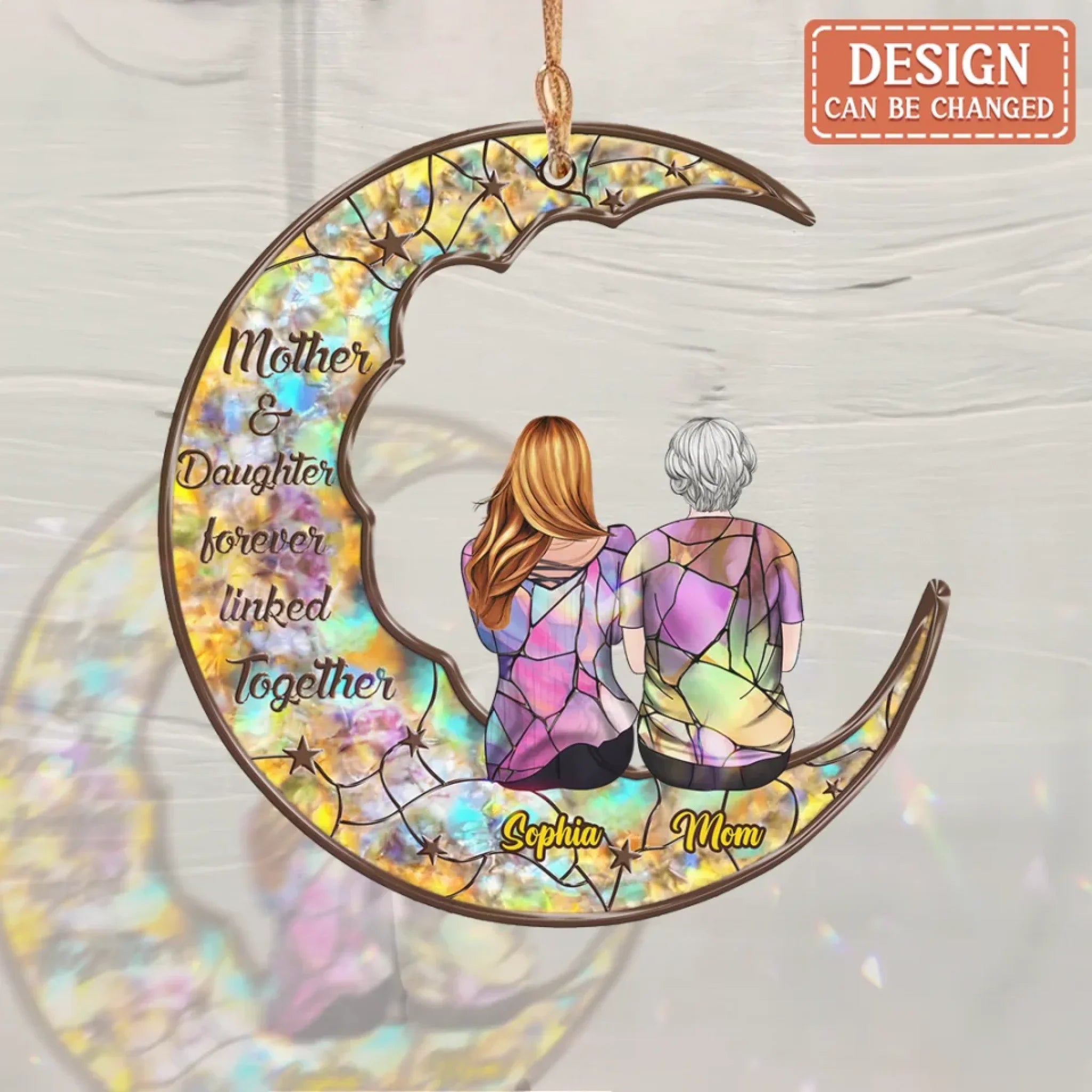 Personalized Mother And Daughter Suncatcher - Mother's Day Gift Idea