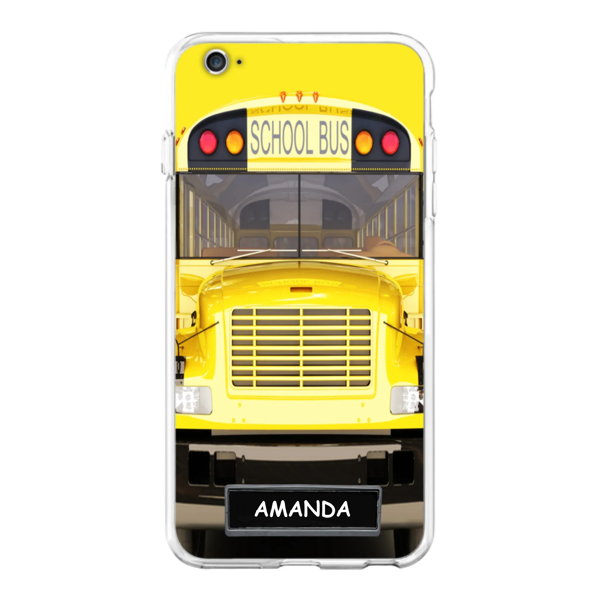 Personalized School Bus Phone Case - Gift Idea For School Bus Lovers - Case For iPhone, Samsung and Xiaomi