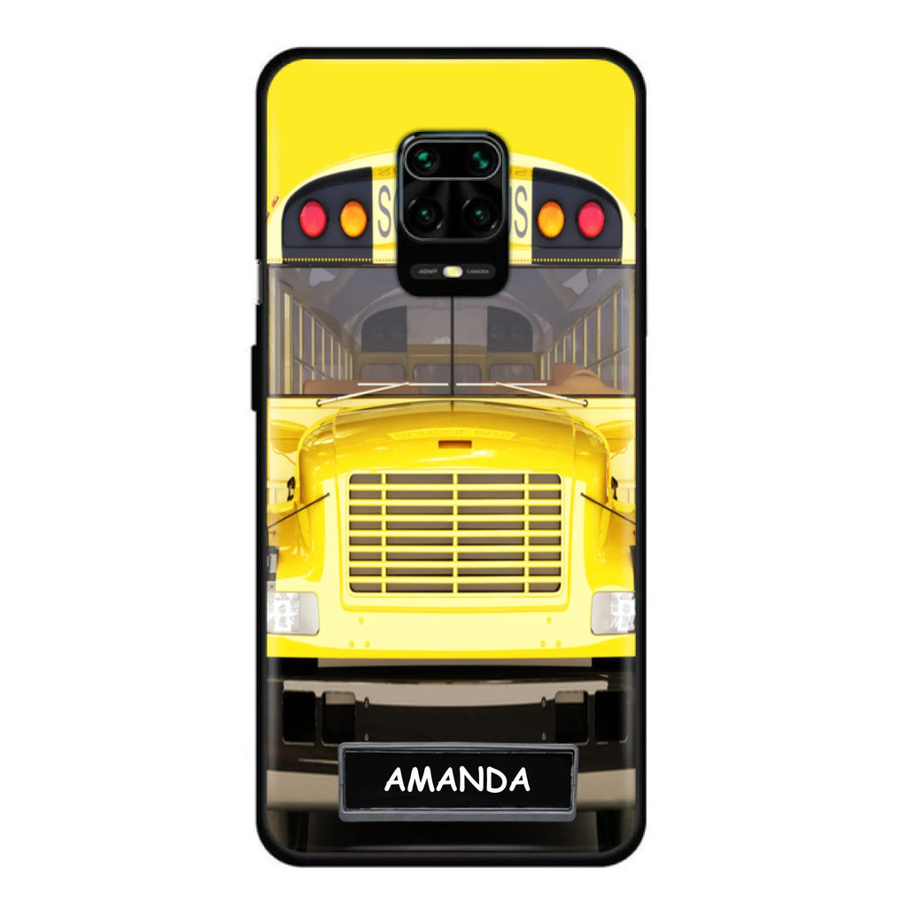 Personalized School Bus Phone Case - Gift Idea For School Bus Lovers - Case For iPhone, Samsung and Xiaomi