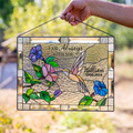 Personalized Memorial Rectangle Diamond Glass - Memorial Gift Idea For Loss Of Family - I Am Always With You