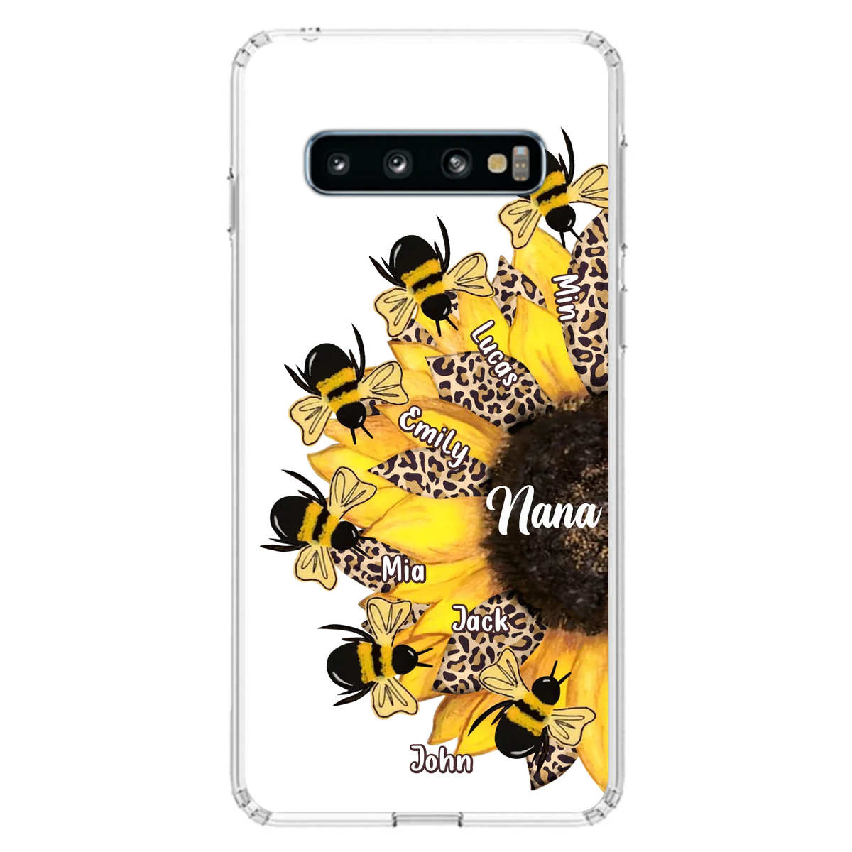 Custom Sunflower Grandma Phone Case - Mother's Day Gift Idea for Mom/Grandma