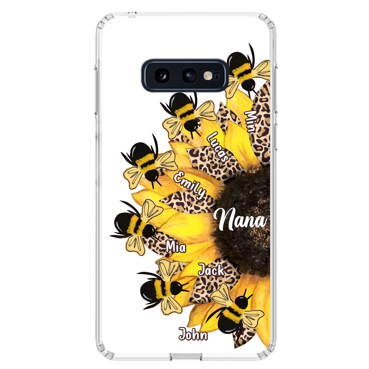 Custom Sunflower Grandma Phone Case - Mother's Day Gift Idea for Mom/Grandma