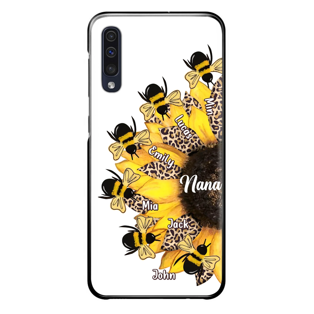 Custom Sunflower Grandma Phone Case - Mother's Day Gift Idea for Mom/Grandma