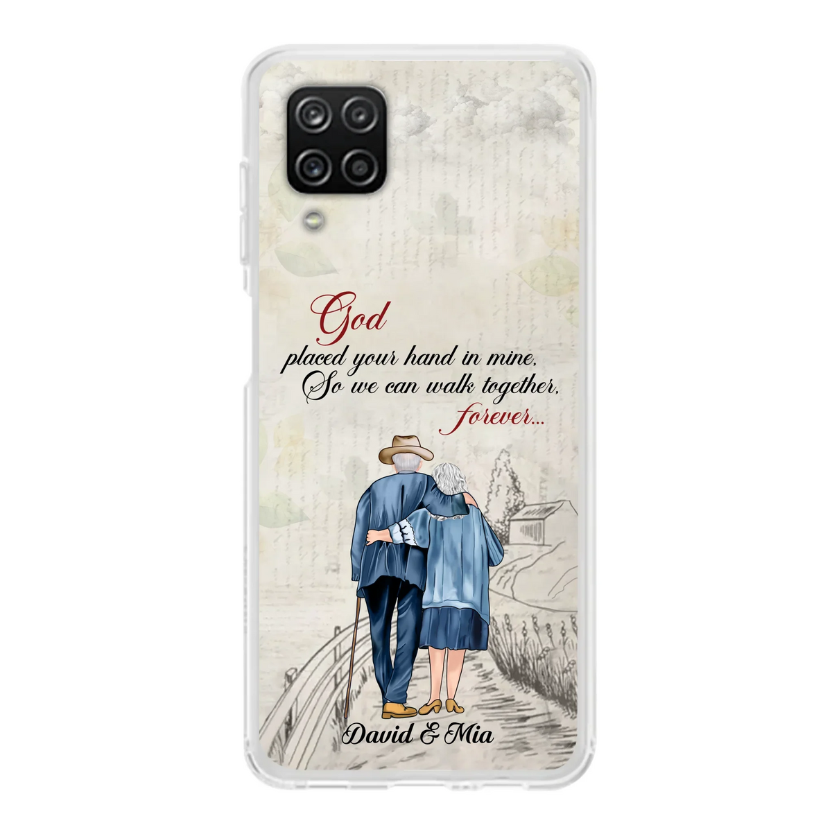 Personalized Old Couple Phone Case - Best Gift For Couple - Case For iPhone And Samsung
