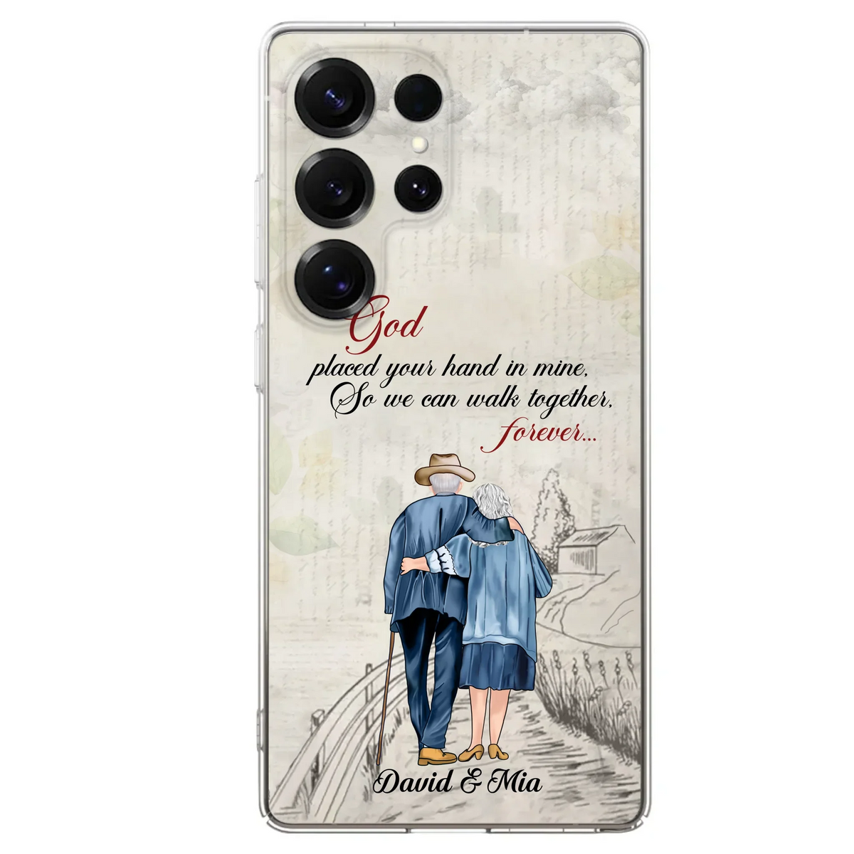 Personalized Old Couple Phone Case - Best Gift For Couple - Case For iPhone And Samsung