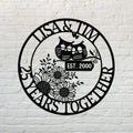 Personalized Couple Metal Sign - Anniversary Gift Idea For Couple/ Husband And Wife