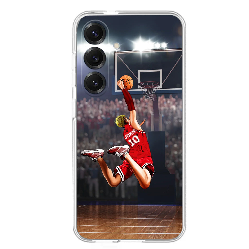 Custom Personalized Basketball Phone Case - Gift Idea For Basketball Lovers/Son/Grandson - Case For iPhone/Samsung