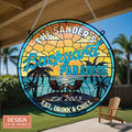 Personalized Backyard Paradise Acrylic Suncatcher - Summer Gift Idea For Family