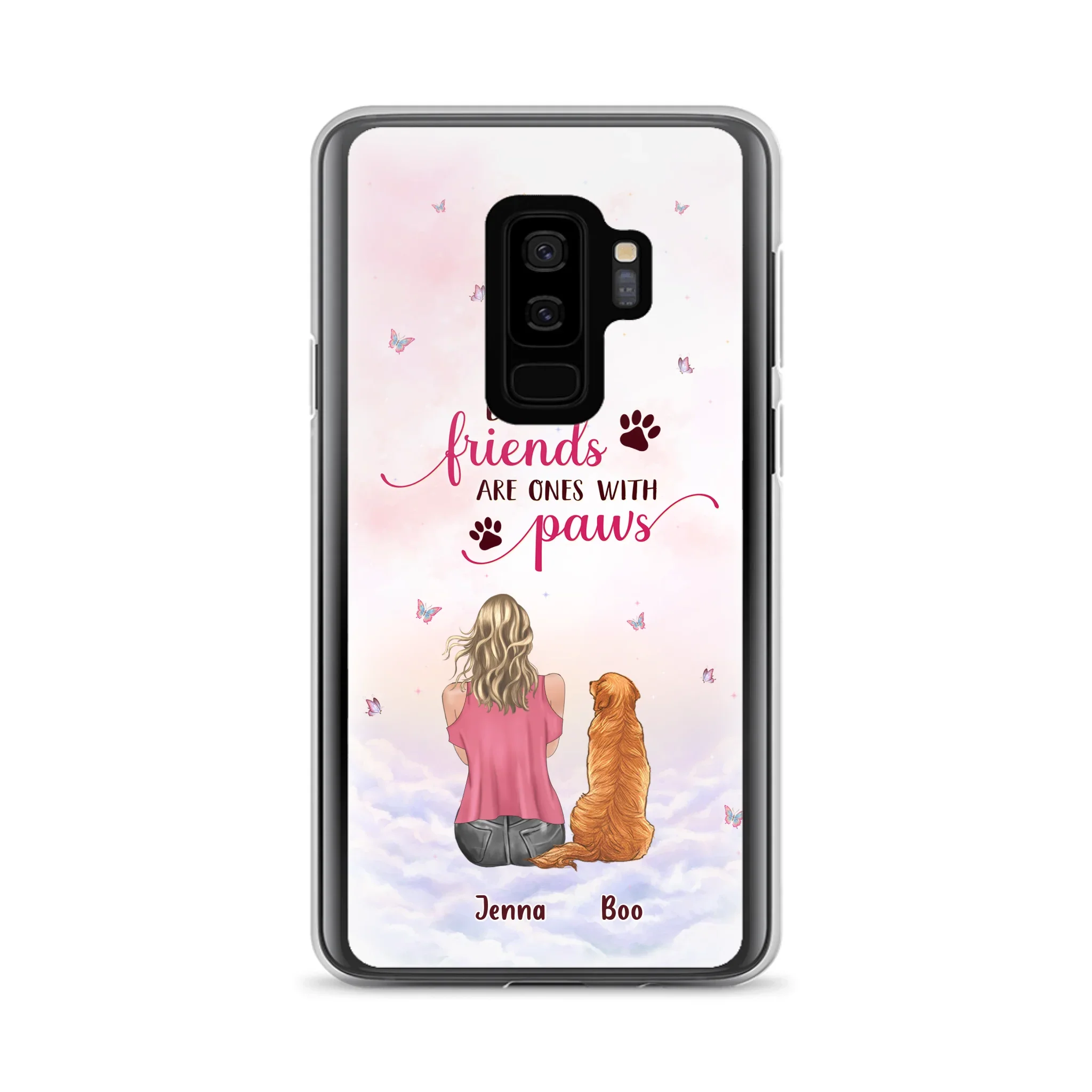 Custom Personalized Dog Mom Phone Case - Upto 5 Dogs - Mother's Day Gift Idea For Dog Lovers - Best Friends Are Ones With Paws - Case for iPhone/Samsung