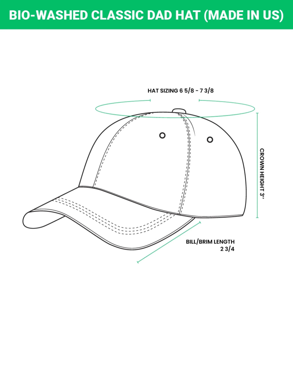 Personalized Best Dad By Par Golf Player Father's Day Gift - Leather Patch Bio-Washed Classic Dad Hat