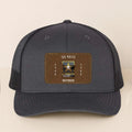 Personalized Retired Veteran Leather Patch Snapback Trucker Cap - Retirement/Veteran Gift For Dad
