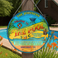 Personalized Pool Acrylic Suncatcher - Summer Gift Idea For Family - Welcome To The Pool