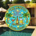 Personalized Poolside Acrylic Suncatcher - Summer Gift Idea - Pool & Bar
