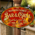 Personalized Patio Bar & Grill Acrylic Suncatcher - Summer Gift Idea - Good Food Good Times