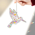 Personalized FDT Humming Bird Hidden Message Garden Decoration - Custom 1 layer Acrylic Window Hanging