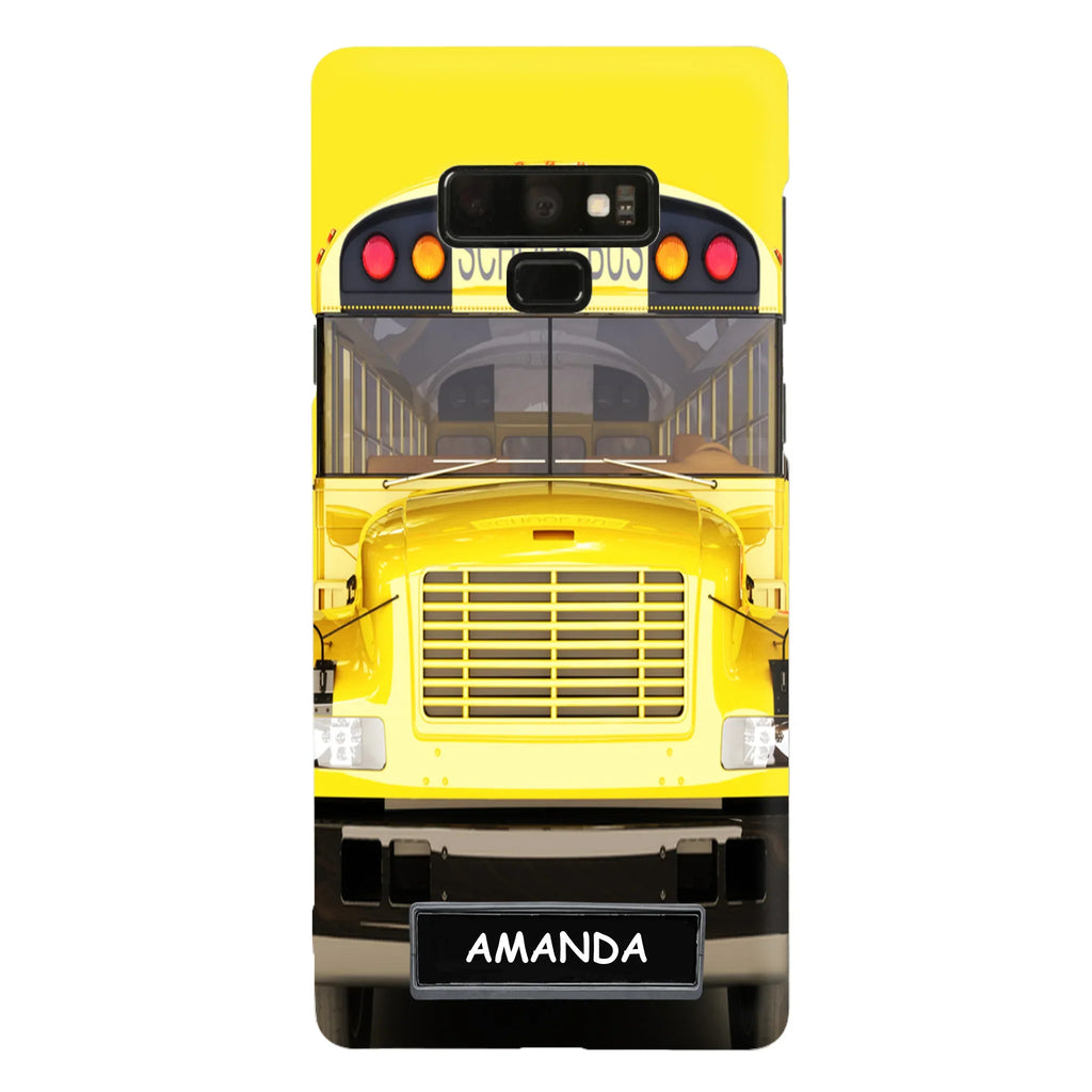 Custom Personalized School Bus Phone Case - Gift Idea For School Bus Lovers - Case For iPhone, Samsung and Xiaomi