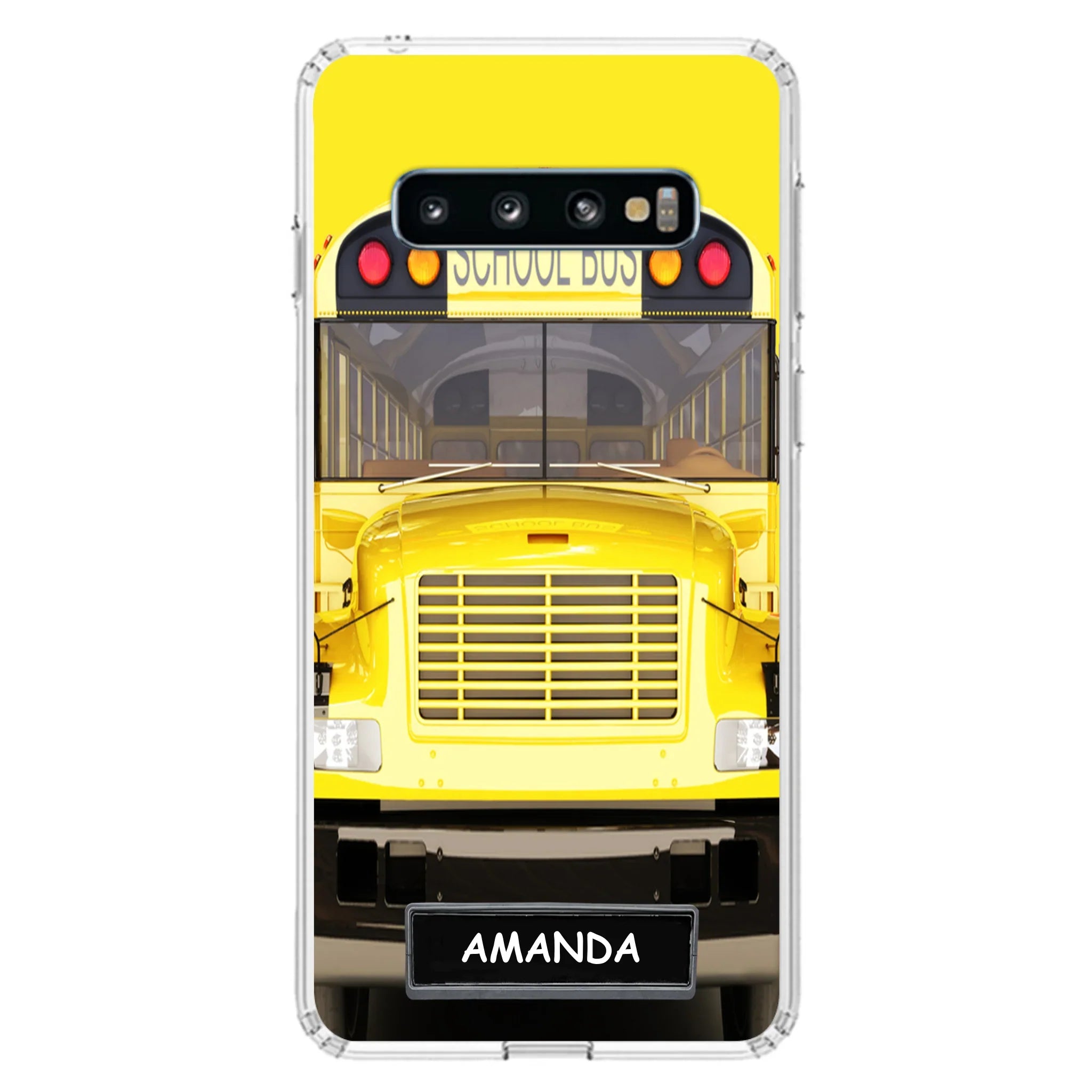 Custom Personalized School Bus Phone Case - Gift Idea For School Bus Lovers - Case For iPhone, Samsung and Xiaomi
