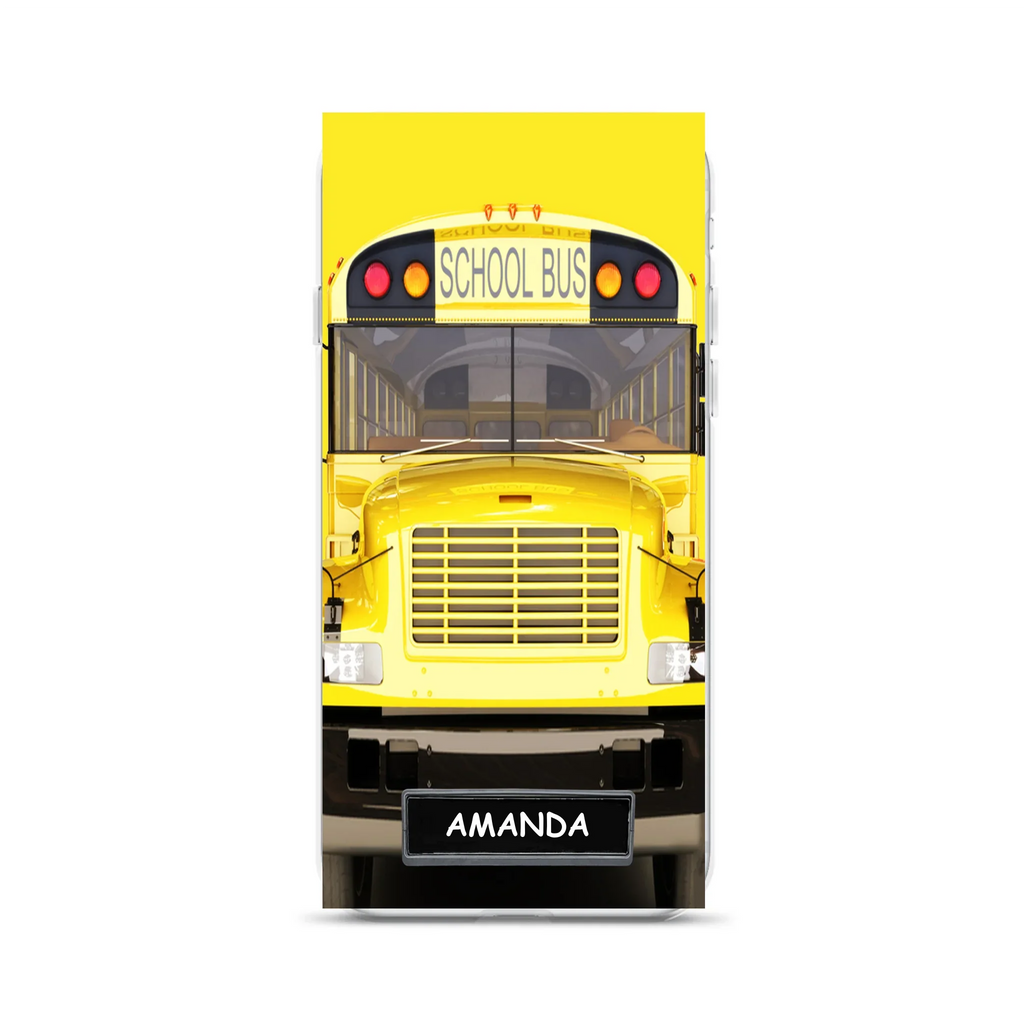 Custom Personalized School Bus Phone Case - Gift Idea For School Bus Lovers - Case For iPhone, Samsung and Xiaomi