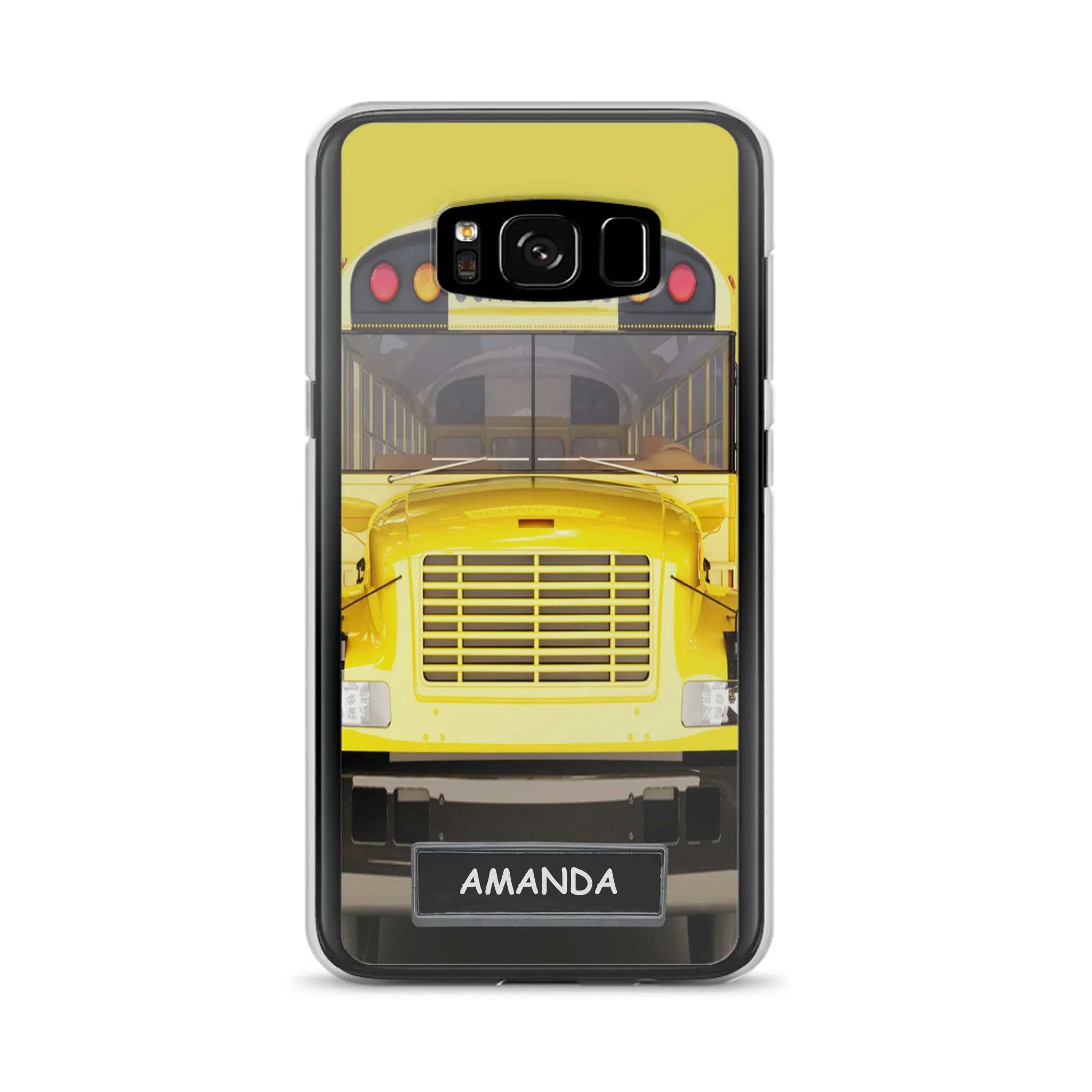 Personalized School Bus Phone Case - Gift Idea For School Bus Lovers - Case For iPhone, Samsung and Xiaomi