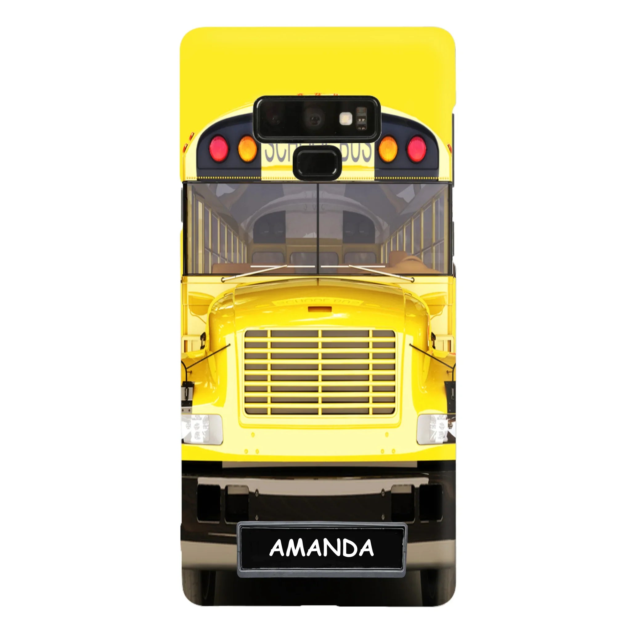 Personalized School Bus Phone Case - Gift Idea For School Bus Lovers - Case For iPhone, Samsung and Xiaomi