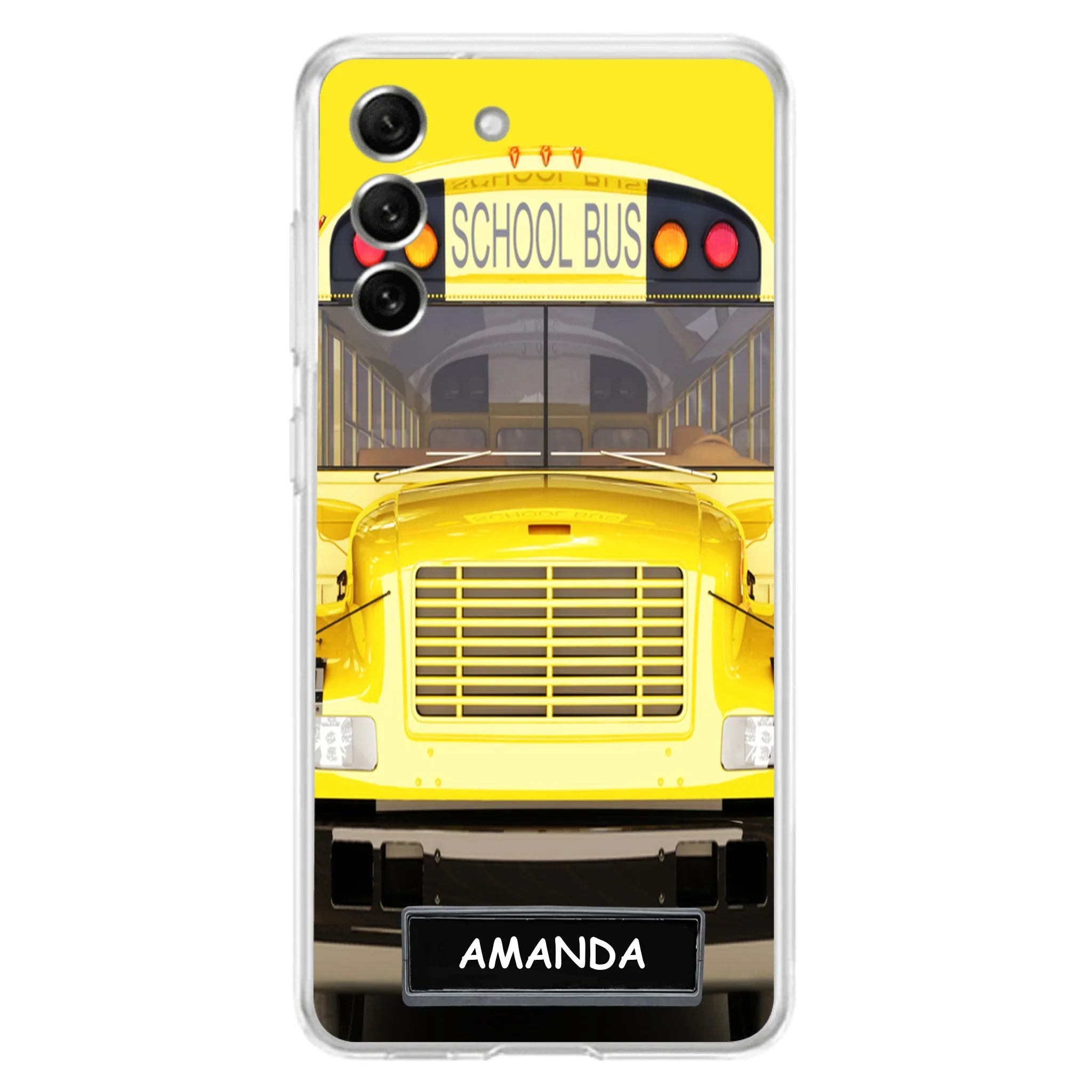 Personalized School Bus Phone Case - Gift Idea For School Bus Lovers - Case For iPhone, Samsung and Xiaomi