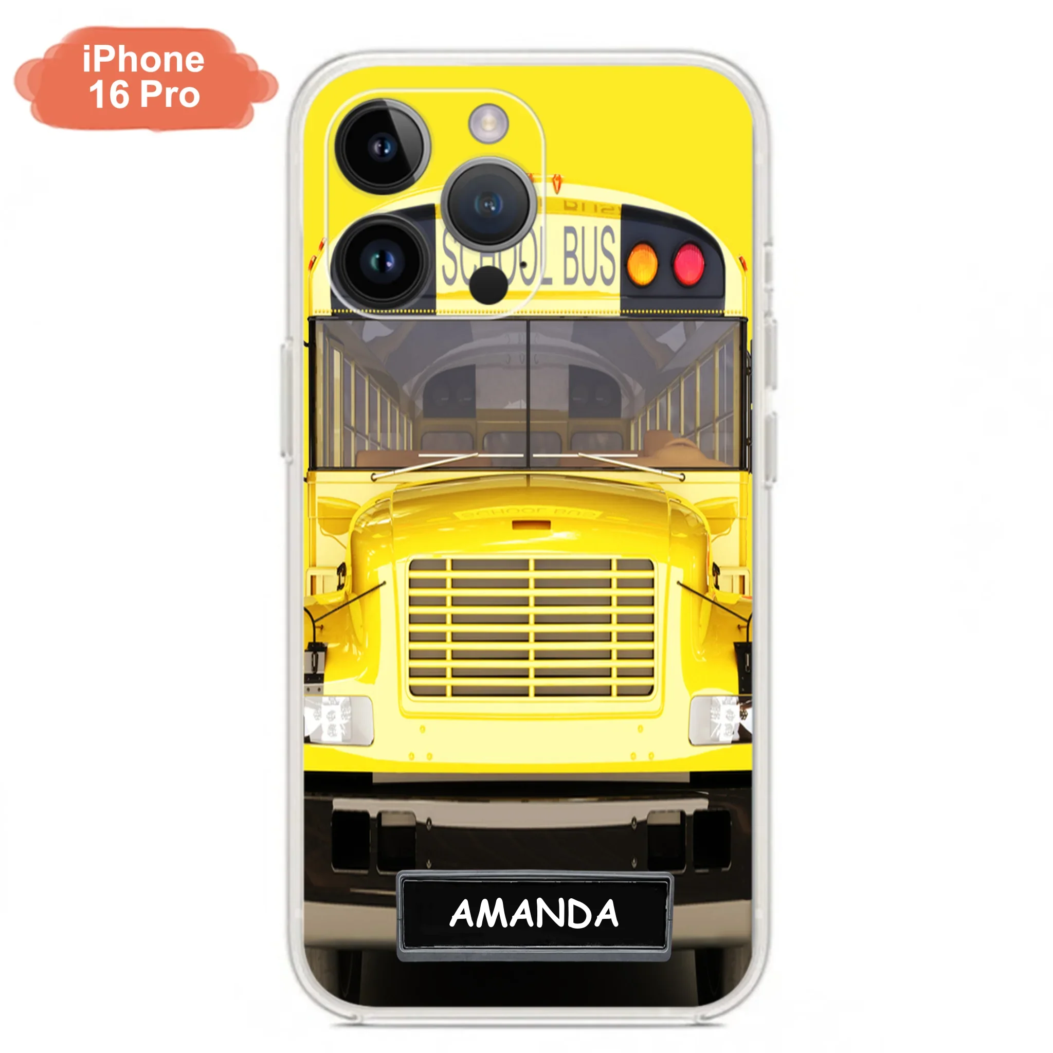 Custom Personalized School Bus Phone Case - Gift Idea For School Bus Lovers - Case For iPhone, Samsung and Xiaomi