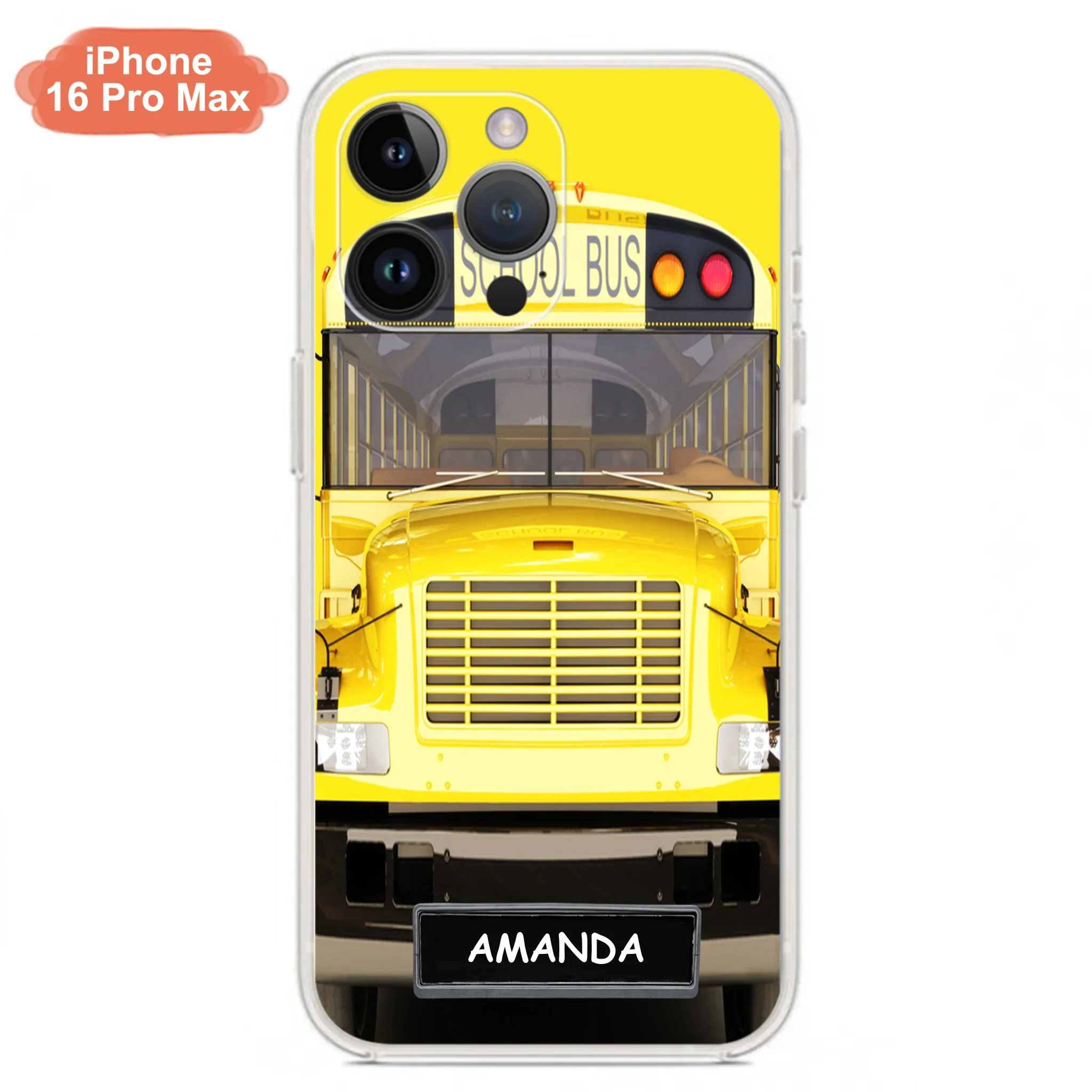 Custom Personalized School Bus Phone Case - Gift Idea For School Bus Lovers - Case For iPhone, Samsung and Xiaomi