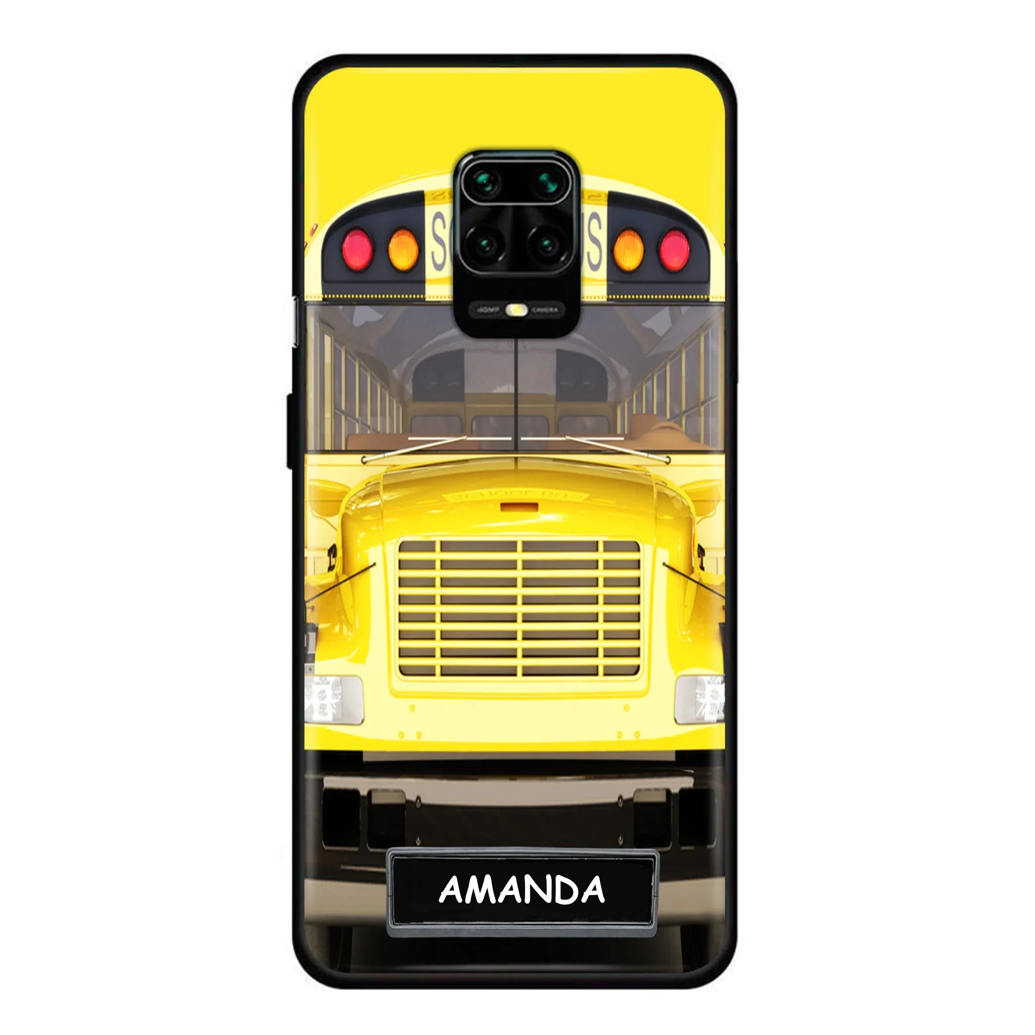 Custom Personalized School Bus Phone Case - Gift Idea For School Bus Lovers - Case For iPhone, Samsung and Xiaomi