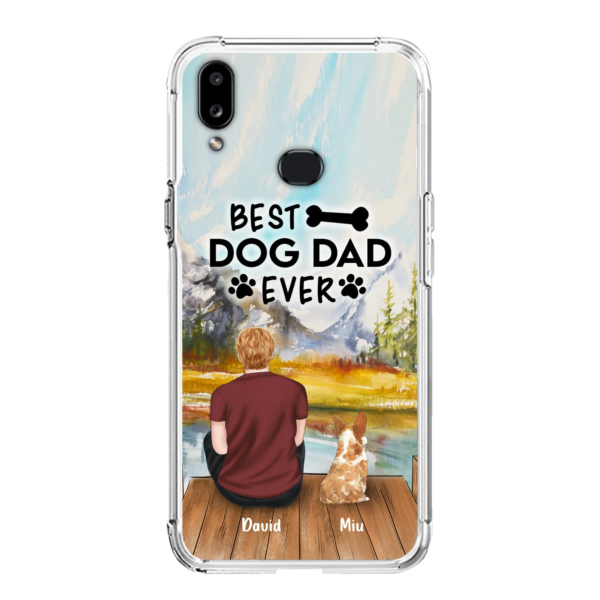 Personalized Dog Dad Phone Case - Up to 4 Dogs - Best Dog Dad Ever