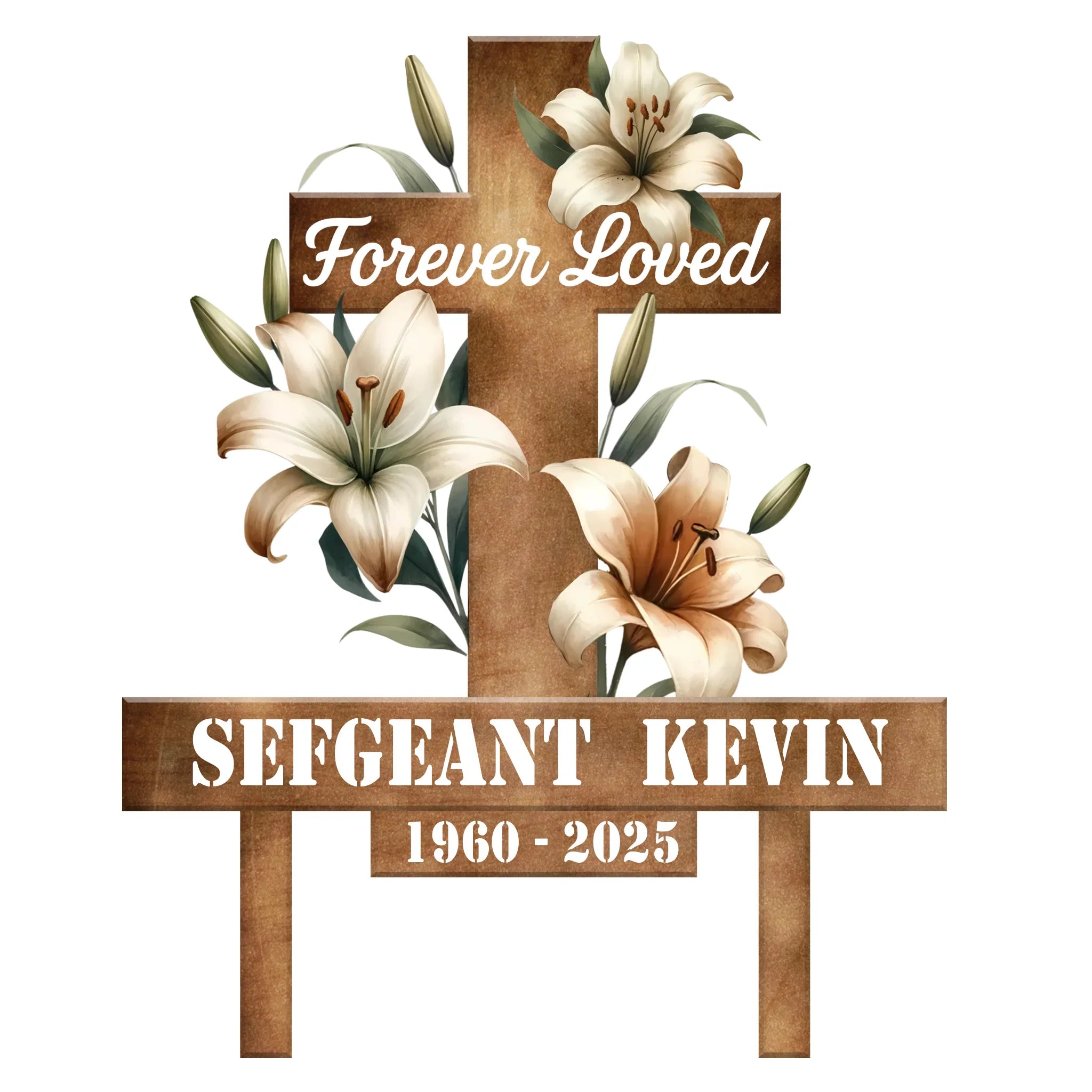 Custom Personalized Memorial Metal Sign - Memorial Gift Idea - Forever Loved