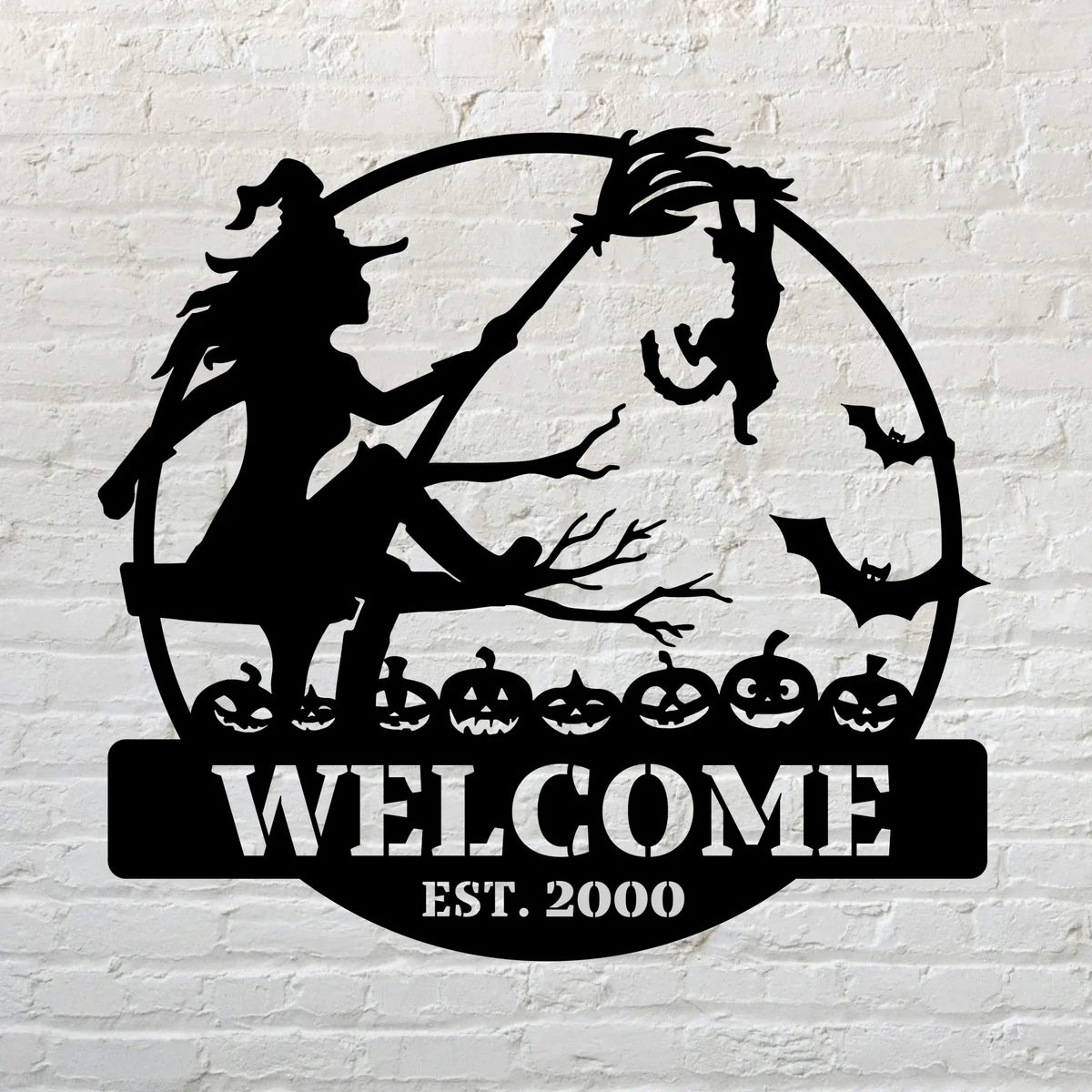 Custom Personalized Witch Metal Sign - Gift Idea For Friend/ Sister