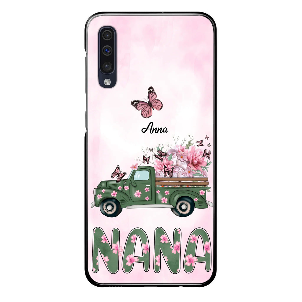Custom Personalized Nana Phone Case - Gift Idea For Grandma/Mother's Day - Upto 12 Butterflies - Nana - Case For iPhone & Samsung